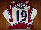19 SAKIC  Authentic Colorado Avalanche Home Jersey