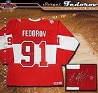 SERGEI FEDOROV Signed 2014 Winter Classic Detroit Red Wings CCM Alunmi Jersey