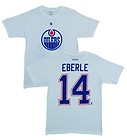 Edmonton Oilers Jordan Eberle White Name and Number Jersey T Shirt Tee