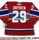 KEN DRYDEN MONTREAL CANADIENS JERSEY CCM 550 VINTAGE RED