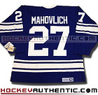 FRANK MAHOVLICH TORONTO MAPLE LEAFS JERSEY 1967 CCM VINTAGE BLUE