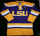 LSU Tigers College Hockey Jersey by Colosseum Large WARNING LAST ONE