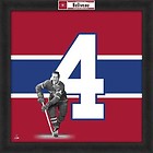 Jean Beliveau Montreal Canadians 20x20 Framed Uniframe Jersey Photo