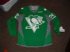 MARC ANDRE FLEURY 29 PENGUINS ST PATTYS GREEN PREMIER HOCKEY JERSEY LARGE NWT