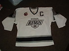 WAYNE GRETZKY 99 LA KINGS 1992 93 WHITE AUTHENTIC HOCKEY JERSEY sz 48 w 100 cup