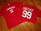 TEAM CANADA WAYNE GRETZKY SHORT SLEEVE OLYMPIC HOCKEY JERSEY SHIRT XL KINGS NHL