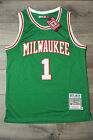 Oscar Robertson 1 Milwaukee Bucks Jersey Swingman Classics Retro New Green