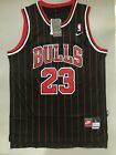 New Mens Michael Jordan Chicago Bulls Striped Throwback Swingman Jersey S M L