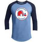 Quebec Nordiques Retro Hockey Jersey Logo IHL 1970S Seventies 3 4 Sleev