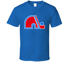Sports Quebec Nordiques Retro Hockey Jersey Logo 1970S Mens T Shirt Tee New