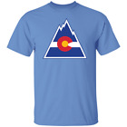 Colorado Rockies Hockey Retro 1970s Throwback Jersey Logo Denver T shi