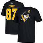 Pittsburgh Penguins Sidney Crosby Adidas Black Short Sleeve Jersey T Shirt