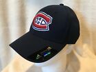 Montreal Canadiens Adidas Navy Blue Face Off Team Structured Flex Fit Hat