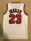 Michael Jordan 23 Throwback Chicago Bulls White Mens Jersey