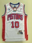 White Dennis Rodman Detroit Pistons Throwback Swingman Stitched Jersey S XXL