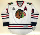 PATRICK SHARP 2013 CHICAGO BLACKHAWKS STANLEY CUP REEBOK PREMIER WHITE JERSEY