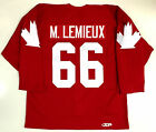MARIO LEMIEUX 1987 CANADA CUP AUTHENTIC JERSEY WITH FIGHT STRAP