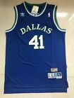 Dirk Nowitzki Dallas Mavericks Throwback Swingman Jersey Blue Size S XXL