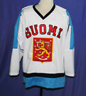 TEAM FINLAND HOCKEY JERSEY CUSTOM NAME    SEWN NEW ANY SIZE