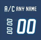 Winnipeg Jets Home Jersey Customized Number Kits un sewn