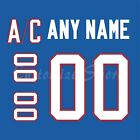 Quebec Nordiques 1991 1995 Blue Jersey Customized Number Kit un sewn
