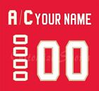 Florida Panthers Customized Number Kit for 2016 17 Red Jersey