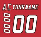 Carolina Hurricanes Customized Number Kit for 2000 13 Red Jersey