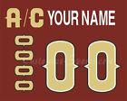 Kansas CityOutlaws Customized Number Kit for 2004 2005 Red Jersey