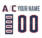 Columbus Blue Jackets Customized Number Kit for 2017 Present Away Jersey
