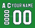 Hartford Whalers Customized Number Kit for 2018 Present Green Jersey