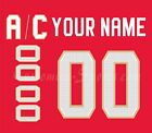 Florida Panthers Customized Number Kit for 2017 Present Red Jersey