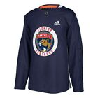 Florida Panthers NHL Adidas Mens Navy Blue Authentic Practice Team Jersey