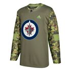Winnipeg Jets NHL Adidas Camo 17 18 Authentic Armed Forces Camo Practice Jersey