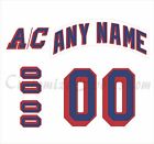New York Rangers Customized Number Kit for 2007 Present Away Jersey