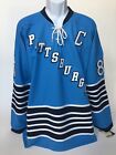 Sidney Crosby 1967 Inaugural Throwback NHL Pittsburgh Penguins Jersey Blue