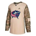 Columbus Blue Jackets NHL Adidas Camo 18 Authentic Veterans Day Practice Jersey