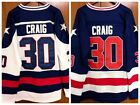 Jim Craig 30 1980 USA Olympic Hockey Miracle On Ice USA Mens Hockey Jersey
