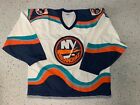 New York islanders white wave jersey rare team issue