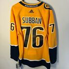PK Subban Nashville Predators Adidas NHL AUTHENTIC Yellow Hockey Jersey 52 54 56