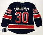HENRIK LUNDQVIST AUTHENTIC NEW YORK RANGERS REEBOK EDGE THIRD JERSEY