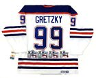 WAYNE GRETZKY EDMONTON OILERS ALL 4 STANLEY CUP PATCH CCM VINTAGE JERSEY
