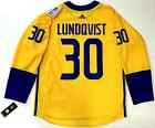 HENRIK LUNDQVIST SWEDEN 2016 WORLD CUP OF HOCKEY ADIDAS PREMIER JERSEY RANGERS