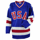 NHL Mens USA Miracle on Ice 1980 Hockey Jersey Blue Size Medium