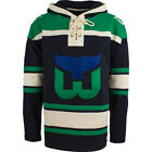 Hartford Whalers 47 Brand Hockey Lacer Jersey Hoodie Old Time Hockey Lace