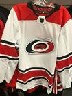 NHL Adidas Carolina Hurricanes Hockey White Jersey Mens