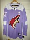 Mens Adidas Arizona Coyotes NHL Hockey Fights Cancer Authentic Jersey 130