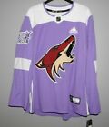 Authentic Adidas NHL Arizona Coyotes Hockey Fights Cancer Hockey Jersey Mens