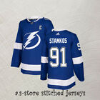 Tampa Bay Lightning Steven Stamkos 91 C Blue Men Hockey Jersey Stamkos