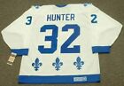 DALE HUNTER Quebec Nordiques 1985 CCM Vintage Throwback Home NHL Hockey Jersey