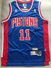 Mens Detroit Pistons Isiah Thomas Blue Throwback Swingman Jersey Size S XXL